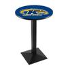 Holland Bar Stool Co. L217-42" Black Wrinkle Kent State Pub Table with 36" Dia. top view 1