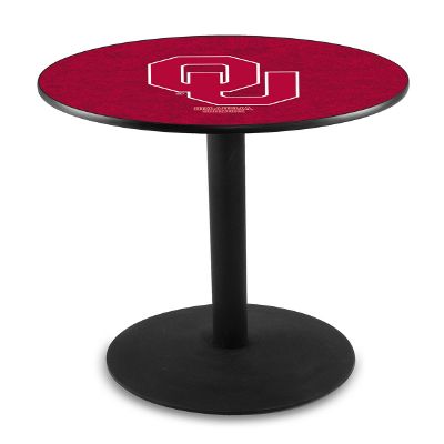 Holland Bar Stool Co. L214-36" Black Wrinkle Oklahoma Pub Table with 36" Dia. top