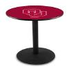 Holland Bar Stool Co. L214-36" Black Wrinkle Oklahoma Pub Table with 36" Dia. top view 1