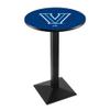 Holland Bar Stool Co. L217-36" Black Wrinkle Villanova Pub Table with 36" Dia. top view 1