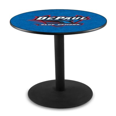 Holland Bar Stool Co. L214-42" Black Wrinkle DePaul Pub Table with 36" Dia. top