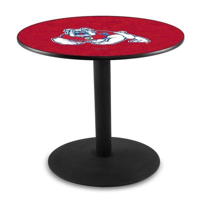 Holland Bar Stool Co. L214-36" Black Wrinkle Fresno State Pub Table with 36" Dia. top