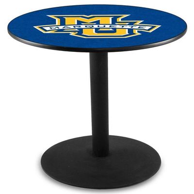 Holland Bar Stool Co. L214-42" Black Wrinkle Marquette Pub Table with 36" Dia. top