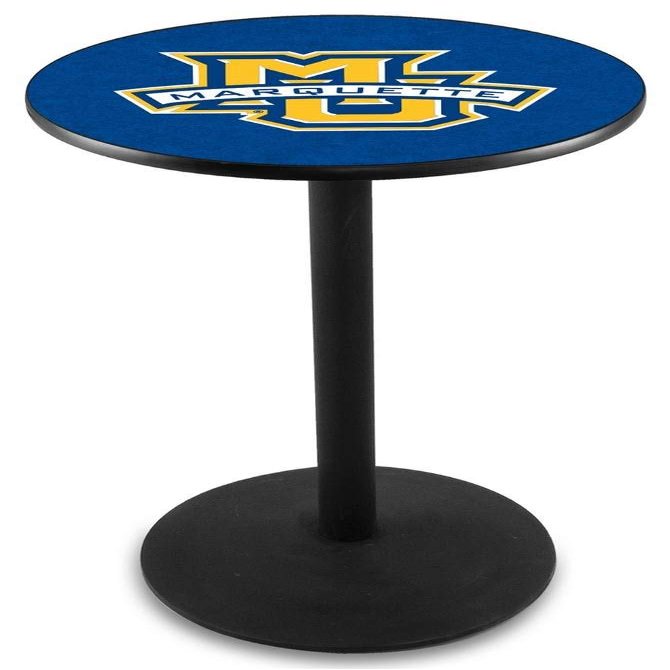 Holland Bar Stool Co. L214-42" Black Wrinkle Marquette Pub Table with 36" Dia. top