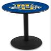 Holland Bar Stool Co. L214-42" Black Wrinkle Marquette Pub Table with 36" Dia. top view 1