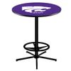 Holland Bar Stool Co. L216-42" Black Kansas State Pub Table view 1