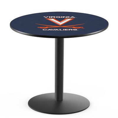 Holland Bar Stool Co. L214-36" Black Wrinkle Virginia Pub Table with 36" Dia. top