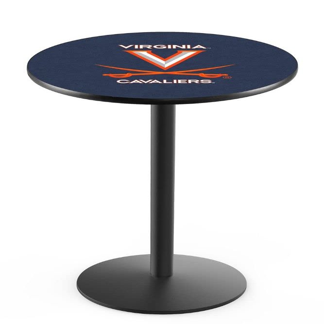 Holland Bar Stool Co. L214-36" Black Wrinkle Virginia Pub Table with 36" Dia. top