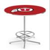 Holland Bar Stool Co. L216-42" Chrome Utah Pub Table with 36" Dia. top view 1