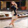 Hybrid & Company Women's Premium Nylon Ponte Stretch High Waist Pencil Suit Skirt Below Knee KSK45002 1073T NW Stone 2X view 2