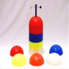 Everrich EVB-0020 Rigid Dome Cones - 7.75 x 3.5 Inch - 36 Pieces of 6 Colors view 1