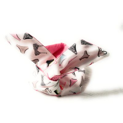 Wired Headband Dolly Bow Breast Cancer Awareness Whimsical Bras And Panties Print Wired Dolly bow Rockabilly Wire Scarf Headband
