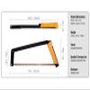 AGAWA - BOREAL21-21 Inch Folding Saw with All-Purpose Saw Blade - Camping Gear For Hiking, Fishing, Hunting, Bushcraft & Survival Kit (Black Frame/Yellow Handle) view 4