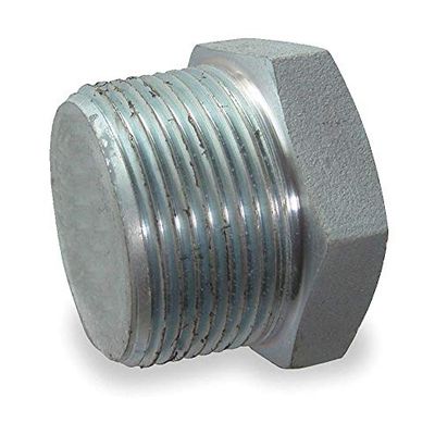 1/2" MNPT Galvanized Hex Head Plug
