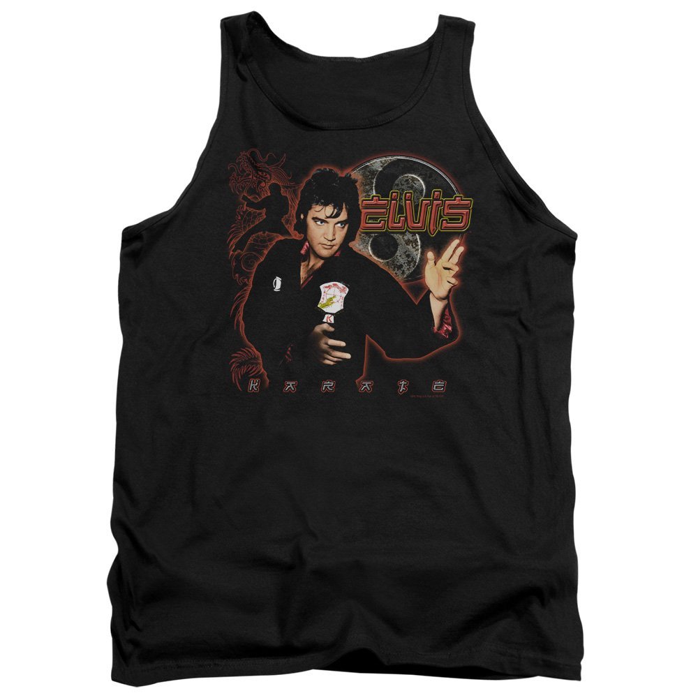 Elvis Presley - Karate - Adult Tank Top - Small Black
