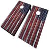 AJJ Cornhole 107-CountryRusticAmericanFlag Country Rustic American Flag Cornhole Set view 1