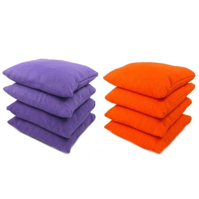 Get Outside Games 8 Classic Series Cornhole Bags All Weather/Weather Resistant (Purple & Orange)