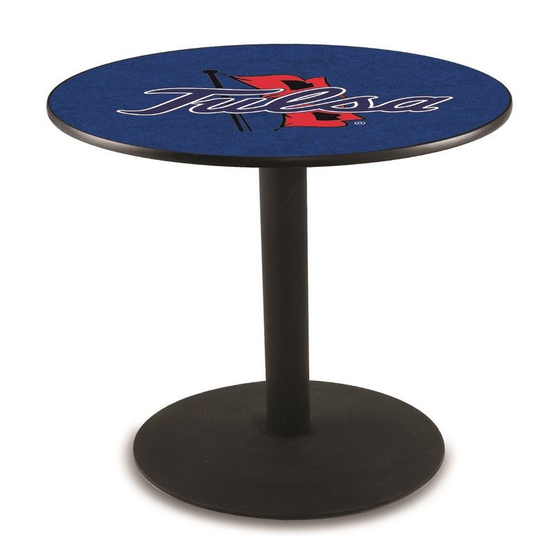 Holland Bar Stool Co. L214-42" Black Wrinkle Tulsa Pub Table with 36" Dia. top