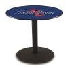 Holland Bar Stool Co. L214-42" Black Wrinkle Tulsa Pub Table with 36" Dia. top view 1