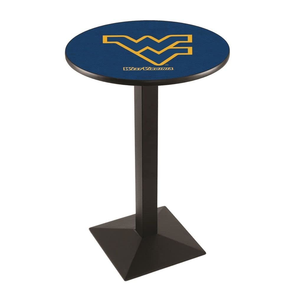 Holland Bar Stool Co. L217-42" Black Wrinkle West Virginia Pub Table with 36" Dia. top