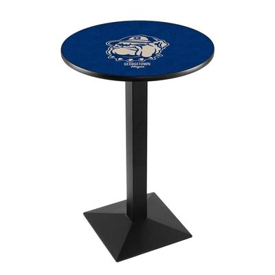 Holland Bar Stool Co. L217-42" Black Wrinkle Georgetown Pub Table with 36" Dia. top