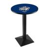 Holland Bar Stool Co. L217-42" Black Wrinkle Georgetown Pub Table with 36" Dia. top view 1