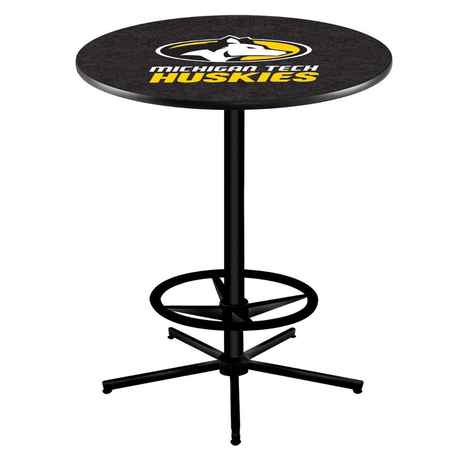 Holland Bar Stool Co. L216-42" Black Michigan Tech Pub Table