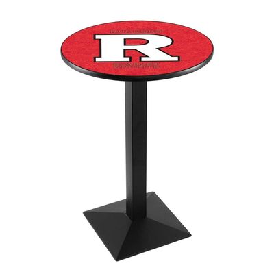 Holland Bar Stool Co. L217-42" Black Wrinkle Rutgers Pub Table with 36" Dia. top