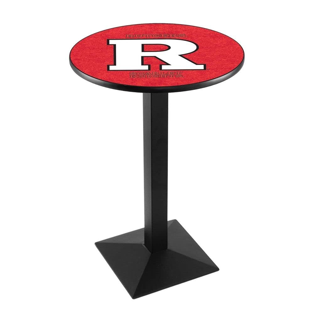 Holland Bar Stool Co. L217-42" Black Wrinkle Rutgers Pub Table with 36" Dia. top