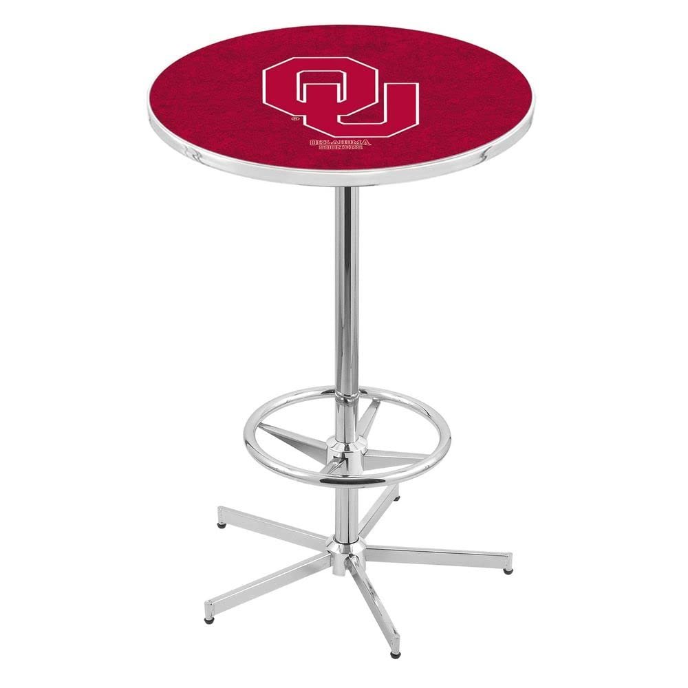 Holland Bar Stool Co. L216-42" Chrome Oklahoma Pub Table with 36" Dia. top