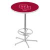 Holland Bar Stool Co. L216-42" Chrome Oklahoma Pub Table with 36" Dia. top view 1