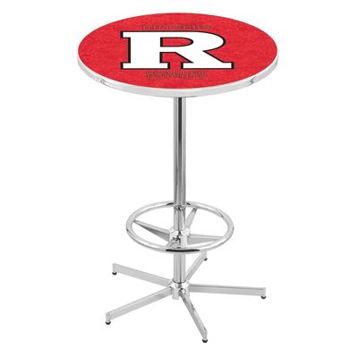 Holland Bar Stool Co. L216-42" Chrome Rutgers Pub Table with 36" Dia. top