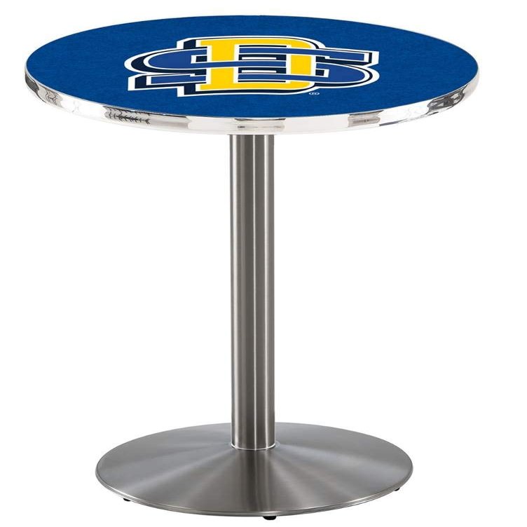 Holland Bar Stool Co. L214-36" Stainless Steel South Dakota State Pub Table with 36" Dia. top
