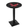 Holland Bar Stool Co. L217-36" Black Wrinkle Eastern Washington Pub Table with 36" Dia. top view 1