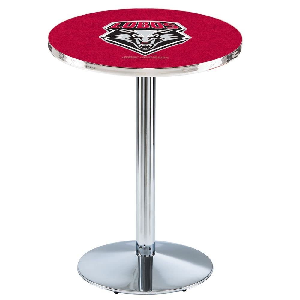 Holland Bar Stool Co. L214-36" Chrome New Mexico Pub Table with 36" Dia. top