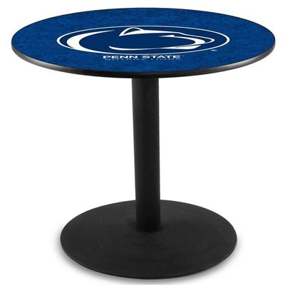 Holland Bar Stool Co. L214-42" Black Wrinkle Penn State Pub Table with 36" Dia. top