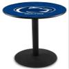 Holland Bar Stool Co. L214-42" Black Wrinkle Penn State Pub Table with 36" Dia. top view 1