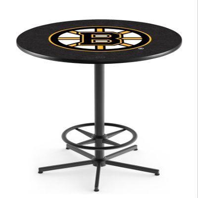 Holland Bar Stool Co. L216-42" Black Boston Bruins Pub Table