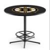 Holland Bar Stool Co. L216-42" Black Boston Bruins Pub Table view 1