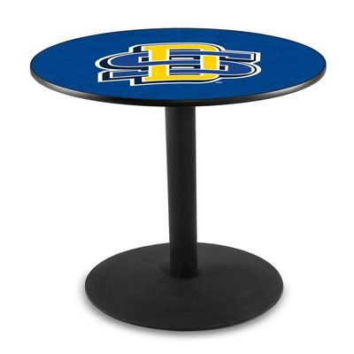 Holland Bar Stool Co. L214-42" Black Wrinkle South Dakota State Pub Table with 36" Dia. top