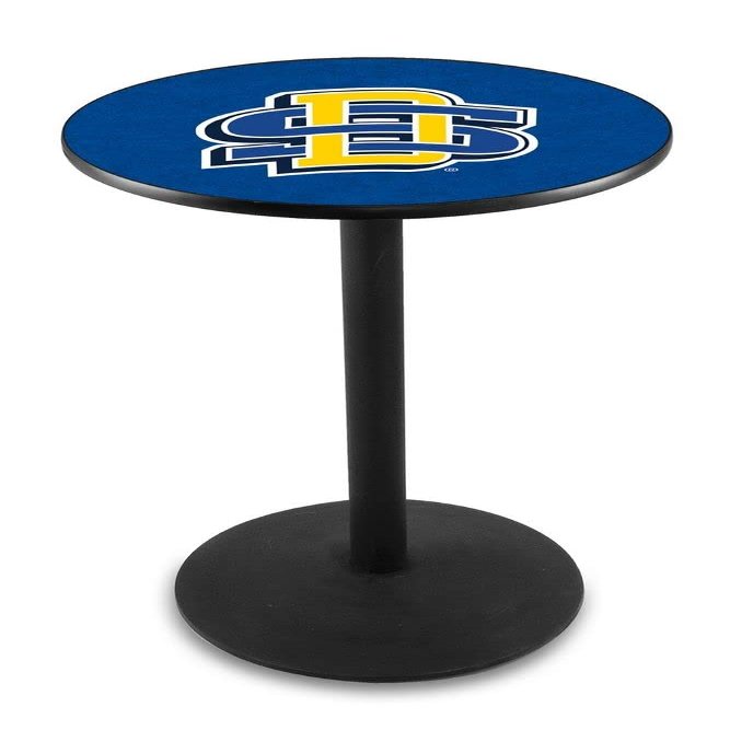 Holland Bar Stool Co. L214-42" Black Wrinkle South Dakota State Pub Table with 36" Dia. top