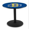 Holland Bar Stool Co. L214-42" Black Wrinkle South Dakota State Pub Table with 36" Dia. top view 1