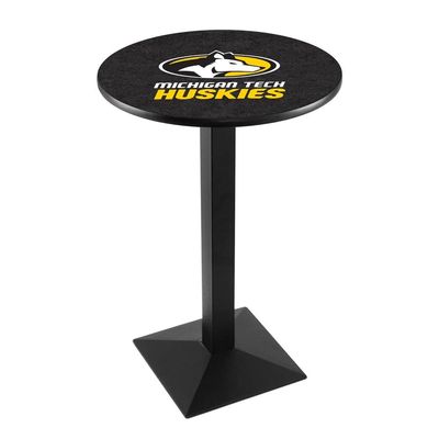 Holland Bar Stool Co. L217-42" Black Wrinkle Michigan Tech Pub Table with 36" Dia. top