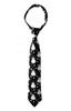 Spring Notion Boy's Printed Microfiber Christmas Theme Pretied Zipper Tie, Medium Black Snowman view 1