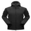 DLP Tactical Stalker Soft Shell Waterproof & Windproof Fleece Hooded Jacket (Large, Black) view 1