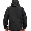 DLP Tactical Stalker Soft Shell Waterproof & Windproof Fleece Hooded Jacket (Large, Black) view 3