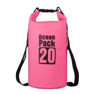 20L Pink 500D Tarpaulin Heavey-Duty PVC Water Proof Dry Bag Sack for Kayaking/Boating/Canoeing/Fishing/Rafting/Swimming/Camping/Snowboarding