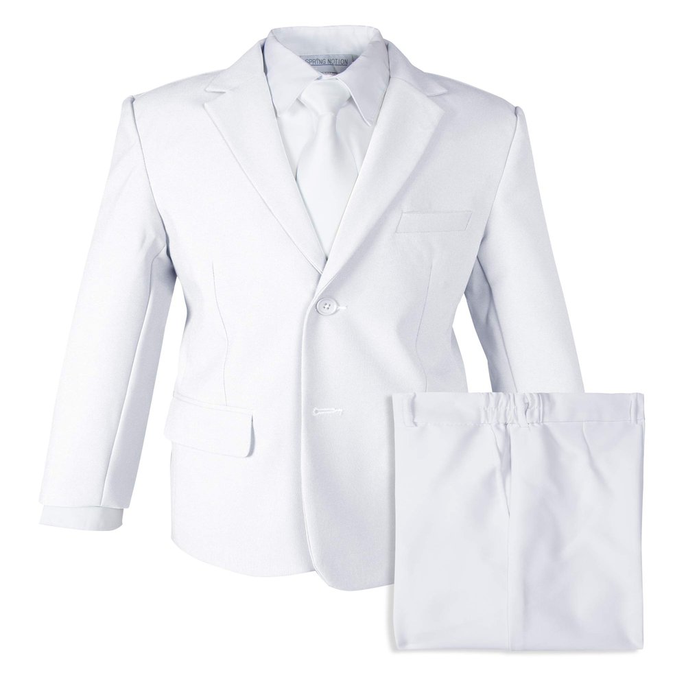 Spring Notion Big Boys' 2 Piece Suit Set 6 White