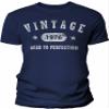1976 Birthday Shirt for Men - Vintage Stars 1976 Aged to Perfection - 50th Birthday Gift - F/Navy-4X view 1