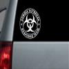 6" White Vinyl"Zombie Outbreak Response Team" Decal view 2